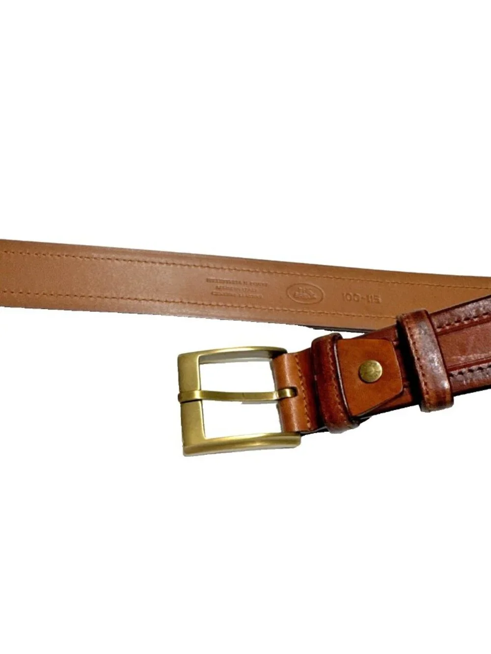 The Bridge Firenze Genuine Leather Belt Made In Italy (100-115cm) L-XL